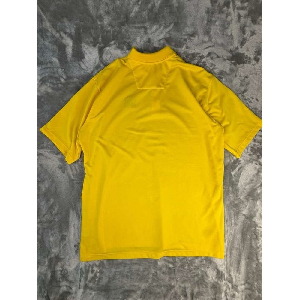 Antigua Michigan Wolverines Men's Gold Pique Xtra-Lite Short Sleeve Polo, Sz XL - Picture 5 of 7